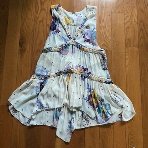 Free people XS floral tunic